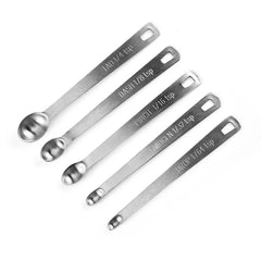 Keto Store NZ | Set of five small measuring spoons | tad dash pinch