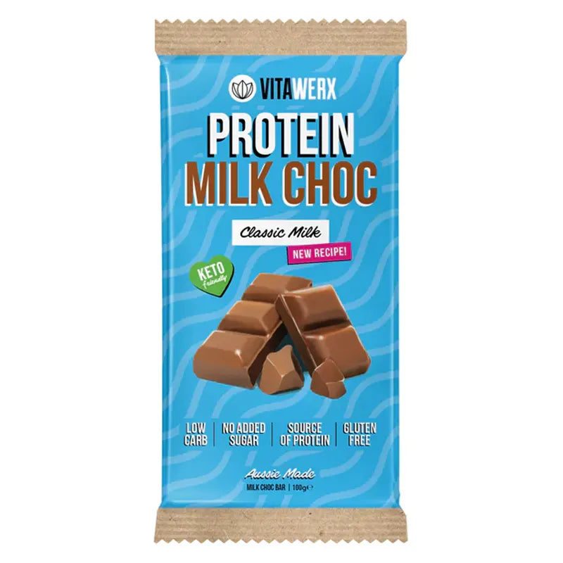 Keto Store NZ | Vitawerx Milk Choc Bar 100g