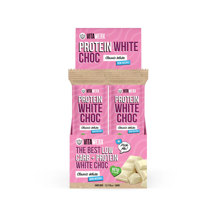 Keto Store NZ | Vitawerx White Choc Bar 35g BOX