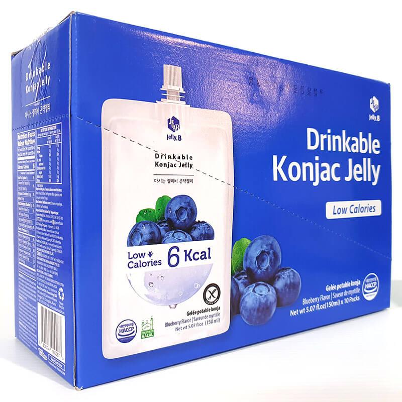 Keto Store NZ | Jelly B. Drinkable Konjac Jelly Blueberry Box