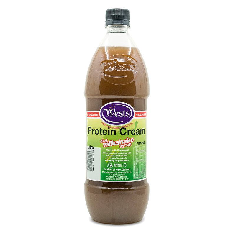 Keto Store NZ | Milkshake Syrups Sugar-Free Protein Cream 1L | Keto Ingredients