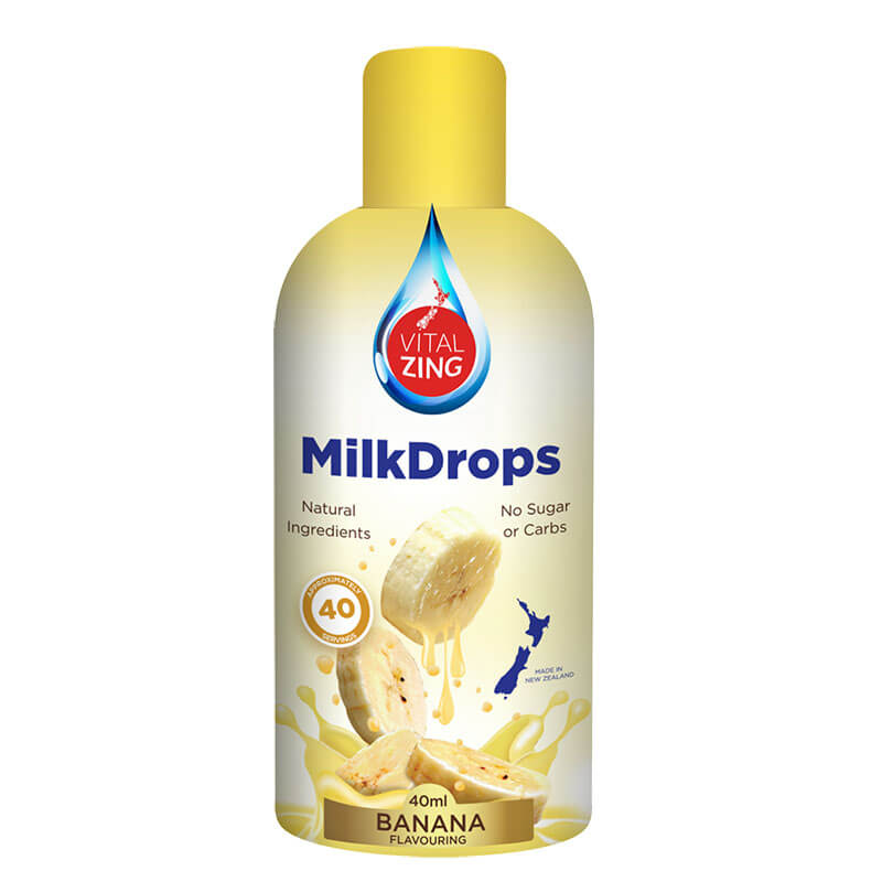 Keto Store NZ | Vital Zing Banana Milk Drops | Flavour