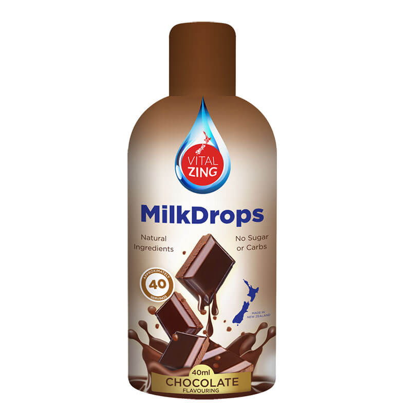 Keto Store NZ | Vital Zing Chocolate Milk Drops | Flavour