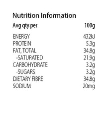Keto Store NZ | Nutrition Information Choc Drops Dark